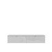 Lowboard >LIBERTAD< Hängeschrank, in Weiss Glanz / Weiss - 178,8x37,5x34,8cm (BxHxT)