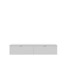 Lowboard >LIBERTAD< in Weiss - 178,8x37,5x34,8cm...