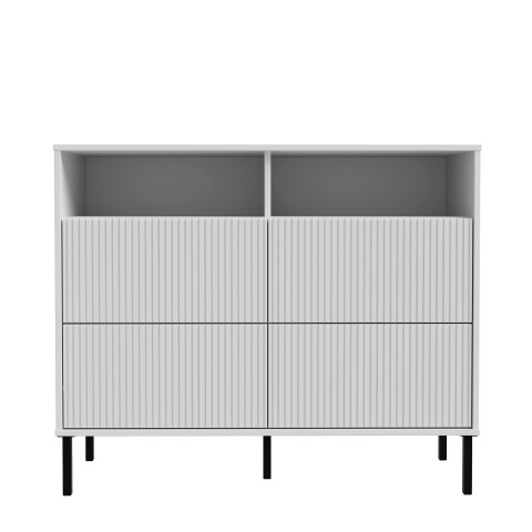 Schubkastenkommode >NEKTARIUS< 4 Schübe, in Secret grey - 103,1x85,6x42cm (BxHxT)