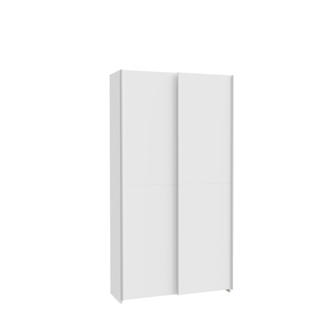 Schwebetürenschrank >HOME NOOK< 6 Böden, in Weiss - 100,1x190,5x39,1cm (BxHxT)