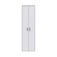 Mehrzweckschrank >LAUNDRY< 2 Türen, 2 Böden, Artik Weiß - 60x206x40 (BxHxT)