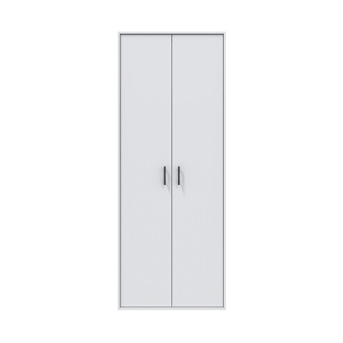 Mehrzweckschrank >LAUNDRY< 2 Türen, 3 Böden, Artik Weiß - 80x206x40 (BxHxT)