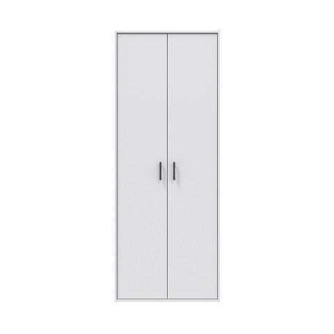 Mehrzweckschrank >LAUNDRY< 2 Türen, 3 Böden, Artik Weiß - 80x206x40 (BxHxT)