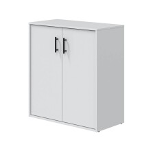 Kommode >LAUNDRY< 2 Türen, 1 Boden, Artik Weiß - 80x88x40 (BxHxT)
