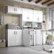 Kommode >LAUNDRY< 2 Türen, 1 Boden, Artik Weiß - 80x88x40 (BxHxT)