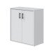 Kommode >LAUNDRY< 2 Türen, 1 Boden, Artik Weiß - 80x88x40 (BxHxT)