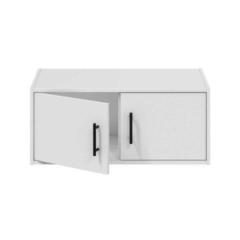 Hängeschrank >LAUNDRY< 2 Türen, Artik Weiß - 80x34x40 (BxHxT)
