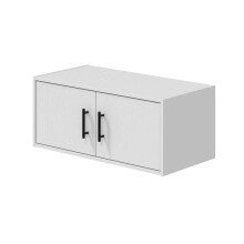 Hängeschrank >LAUNDRY< 2 Türen, Artik Weiß - 80x34x40 (BxHxT)