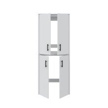 Mehrzweckschrank-Set >LAUNDRY < (4-teilig) Weiß, 2x Umbauschrank, Unterschrank, Hängeschrank