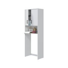 Mehrzweckschrank-Set >LAUNDRY< (6-teilig) in Artik Weiß - 226x206x40 (BxHxT)