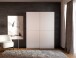 Schwebetürenschrank >HOME NOOK< 6 Einlegeböden, in Weiss - 150,1x210x39,1cm (BxHxT)