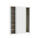 Schwebetürenschrank >HOME NOOK< 6 Einlegeböden, in Weiss - 150,1x210x39,1cm (BxHxT)