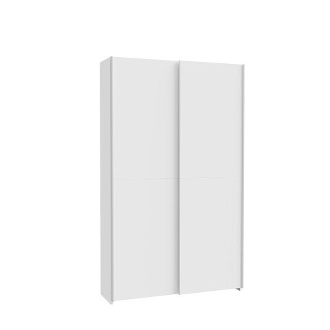 Schwebetürenschrank >HOME NOOK< 6 Einlegböden, Weiss - 120,1x210x39,1cm (BxHxT)