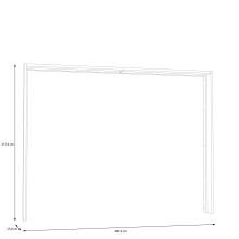 Passepartout >NEKTARIUS< in Secret grey  - 280,9x215,9x23,8cm (BxHxT)