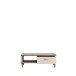 Couchtisch >LACETTI< Schublade, Valencia Eiche Dekor / sandfarbig  - 120x43,7x60 (BxHxT)