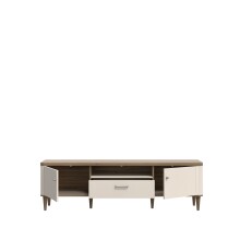 Lowboard >LACETTI< in Valencia Eiche Dekor / sandfarbig - 179,8x53,3x41,2cm (BxHxT)