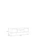 Lowboard >LACETTI< in Valencia Eiche Dekor / sandfarbig - 179,8x53,3x41,2cm (BxHxT)