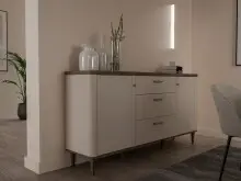 Sideboard >LACETTI< Valencia Eiche Dekor /...
