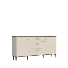 Sideboard >LACETTI< Valencia Eiche Dekor / sandfarbig - 179,8x91,7x41,2cm (BxHxT)