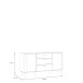 Sideboard >LACETTI< Valencia Eiche Dekor / sandfarbig - 179,8x91,7x41,2cm (BxHxT)