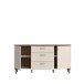 Sideboard >LACETTI< Valencia Eiche Dekor / sandfarbig - 179,8x91,7x41,2cm (BxHxT)