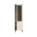 Stauraumvitrine >LACETTI< in Valencia Eiche Dekor / sandfarbig - 60,4x200,5x41,2 (BxHxT)