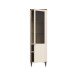 Stauraumvitrine >LACETTI< in Valencia Eiche Dekor / sandfarbig - 60,4x200,5x41,2 (BxHxT)