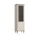 Stauraumvitrine >LACETTI< in Valencia Eiche Dekor / sandfarbig - 60,4x200,5x41,2 (BxHxT)