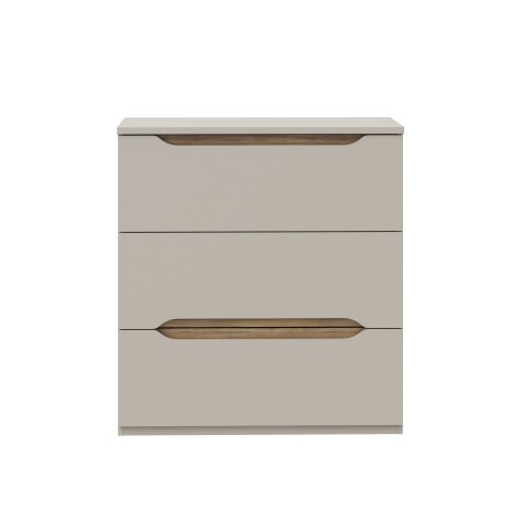 Schubkastenkommode >EDWAL< in Sand / Mauvelle Eiche - 85,1x92,3x41,5cm (BxHxT)