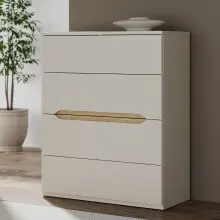 Schubkastenkommode >EDWAL< 4 Schübe, Sand /...