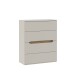 Schubkastenkommode >EDWAL< 4 Schübe, Sand / Mauvelle Eiche - 95,1x114,7x41,5cm (BxHxT)
