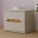 Nachtkommode >EDWAL< 2 Schübe, Sand / Mauvelle Eiche - 50,4x44,3x41,5cm (BxHxT)