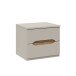 Nachtkommode >EDWAL< 2 Schübe, Sand / Mauvelle Eiche - 50,4x44,3x41,5cm (BxHxT)