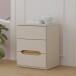 Nachtkommode >EDWAL< 3 Schübe, Sand / Mauvelle Eiche - 50,4x63,5x41,5cm (BxHxT)
