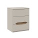 Nachtkommode >EDWAL< 3 Schübe, Sand / Mauvelle Eiche - 50,4x63,5x41,5cm (BxHxT)