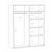 Drehtürenschrank >EDWAL< in sandfarbig / Mauvelle Eiche Dekor - 177,5x210,5x54,2cm (BxHxT)
