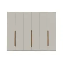 Drehtürenschrank >EDWAL< in sandfarbig /...