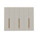 Drehtürenschrank >EDWAL< in sandfarbig / Mauvelle Eiche Dekor - 266,1x210,5x54,2cm (BxHxT)