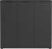 Schuhkommode >STANTON< 10 Böden, in Graphit - 113x108x37cm (BxHxT)