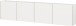 Hängeschrank >PIANA< 4 Türen, 8 Fächer, Weiß - 183x45x25cm (BxHxT)