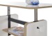 Couchtisch >Astana< höhenverstellbar, weiß, Artisan Eiche Dekor - 110x41/57x65cm (BxHxT)