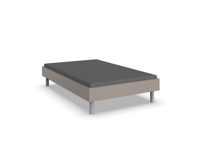 Bettgestell >Easy Beds Standard< Liegefläche 120x200cm, SAHARAGRAU - 129x38x210cm (BxHxT)