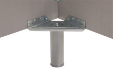 Bettgestell >Easy Beds Standard< Liegefläche 120x200cm, SAHARAGRAU - 129x38x210cm (BxHxT)