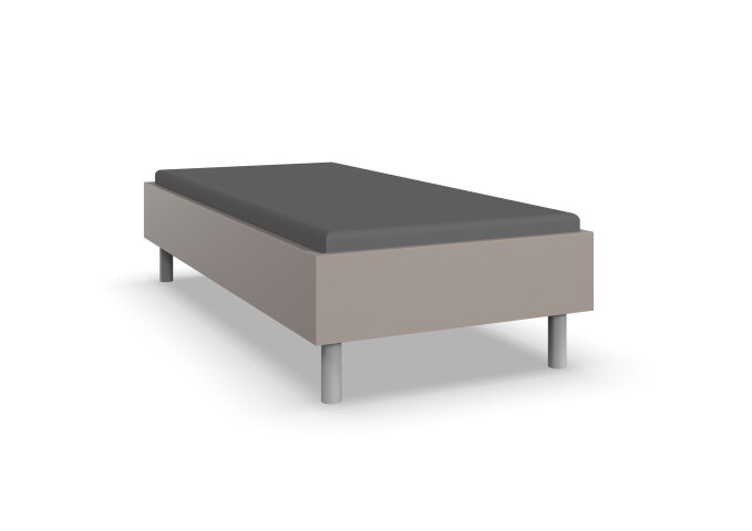 Bettgestell >Easy Beds Comfort< Liegefläche 100x200cm, SAHARAGRAU - 109x46x210cm (BxHxT)