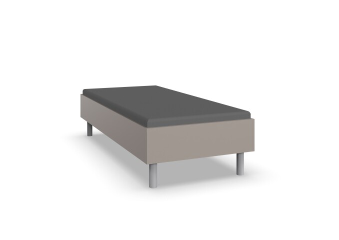Bettgestell >Easy Beds Comfort< Liegefläche 90x200cm, SAHARAGRAU - 99x46x210cm (BxHxT)