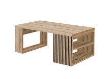 Couchtisch >Carlo< in Evoke Eiche Dekor, schwarz -...