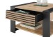 Couchtisch >Feli< Schublade, Artisan Eiche Dekor, schwarz - 70x42x70 (BxHxT)