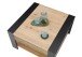 Couchtisch >Feli< Schublade, Artisan Eiche Dekor, schwarz - 70x42x70 (BxHxT)