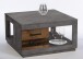 Couchtisch >Fulda< 2 Schübe, betonoxid, Old Style - 80x45,6x80cm (BxHxT)
