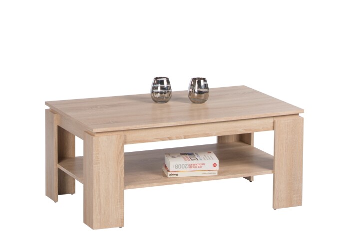 Couchtisch >Harrison< Schublade, Sonoma Eiche Dekor - 100x44x60cm (BxHxT)